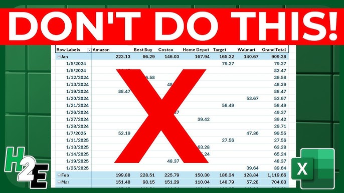 7 Common Excel Pivot Table Mistakes to Avoid